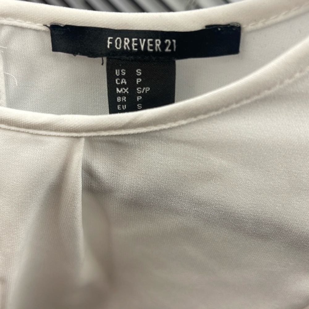 Forever21 sheer white top